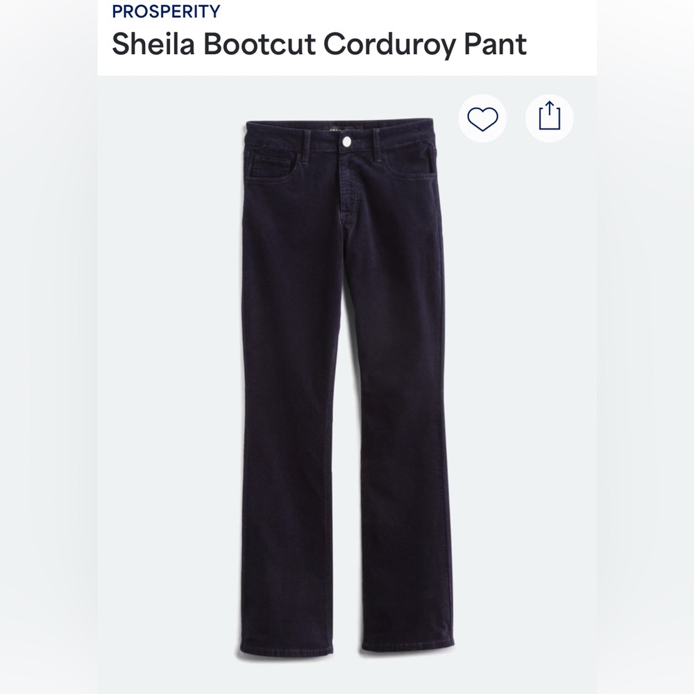 Women's Black Bootcut corduroy pants